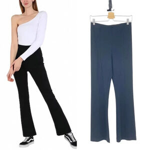 Ninety Percent Compact Organic Cotton Kickflare Pants Black‎ Size Medium